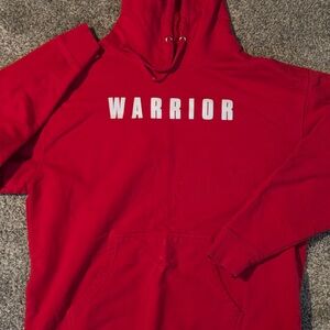 Too Chic Tees Red Warrior Hoodie